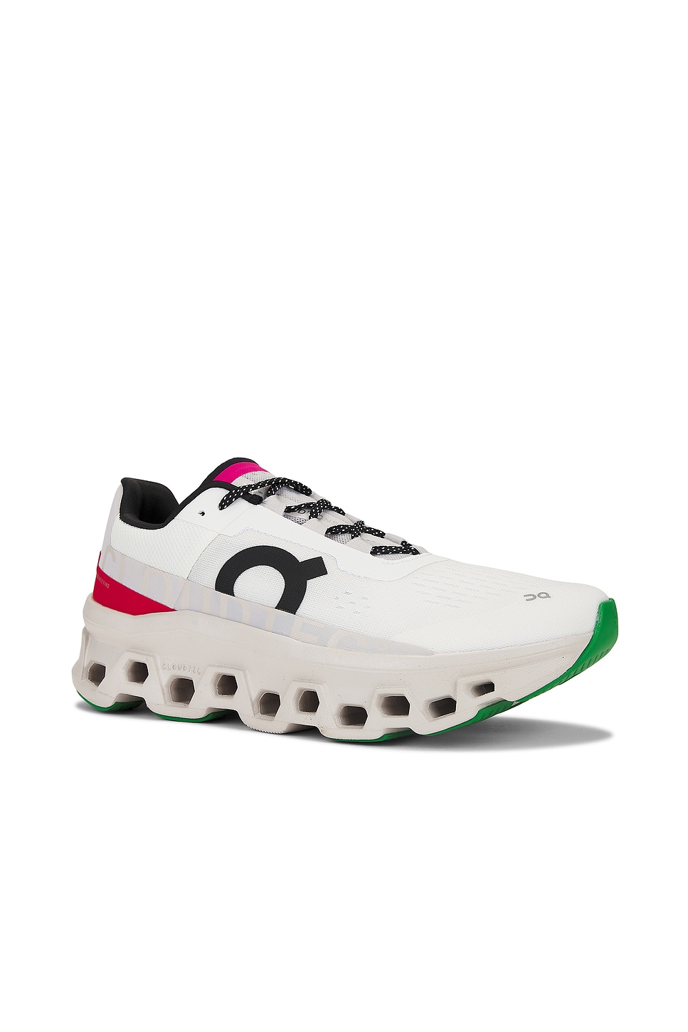 On Cloudmster Rubber-trimmed Mesh Running Sneakers In Ivory & Pearl