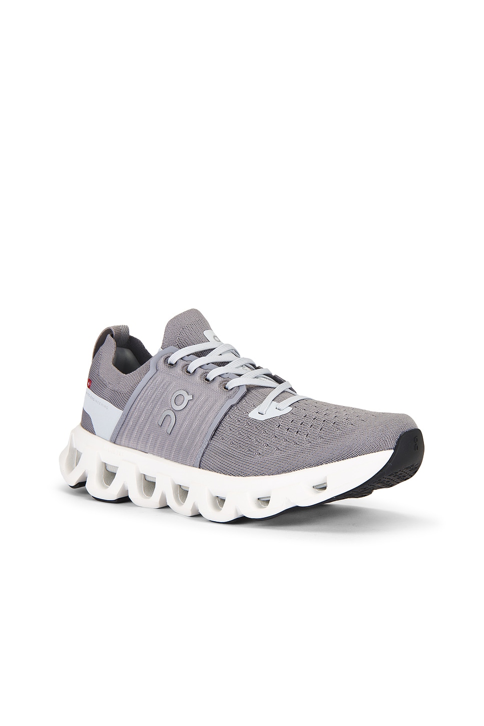 On Cloudswift 4 Rubber-trimmed Stretch-knit Running Sneakers In Gray