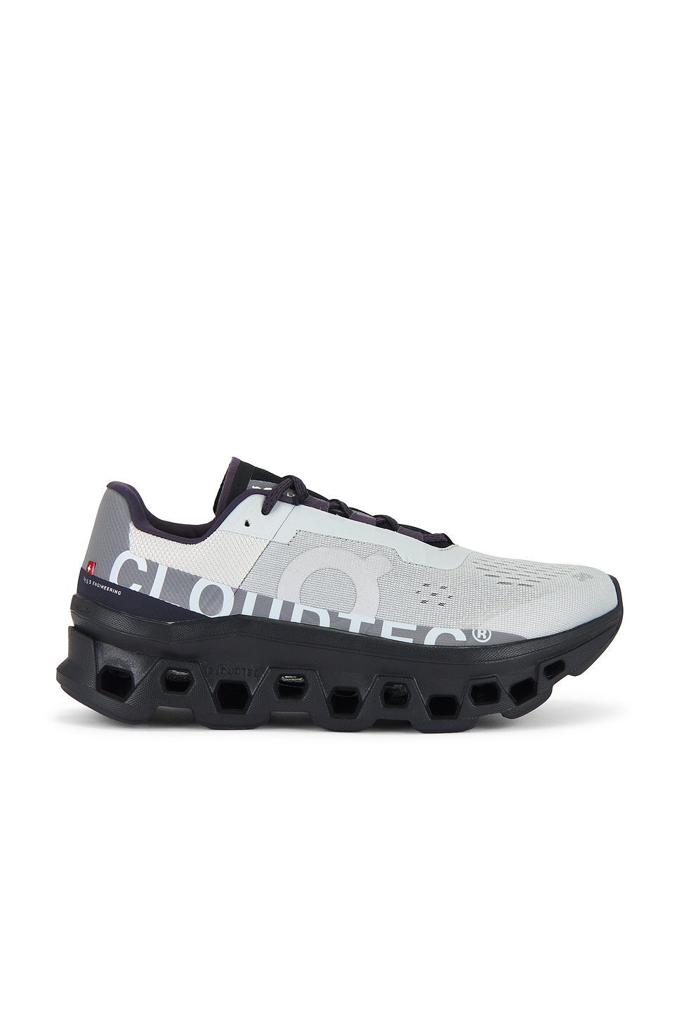 Image 1 of On Cloudmonster Sneakers in Glacier & Black