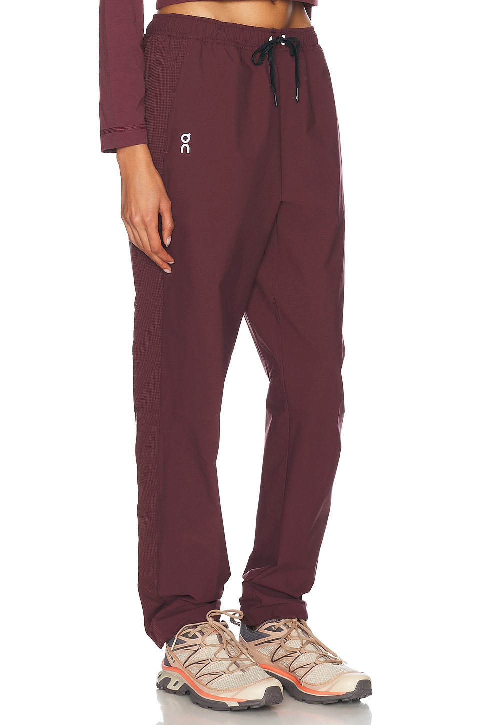 Shop On Track W Pants In Mulberry