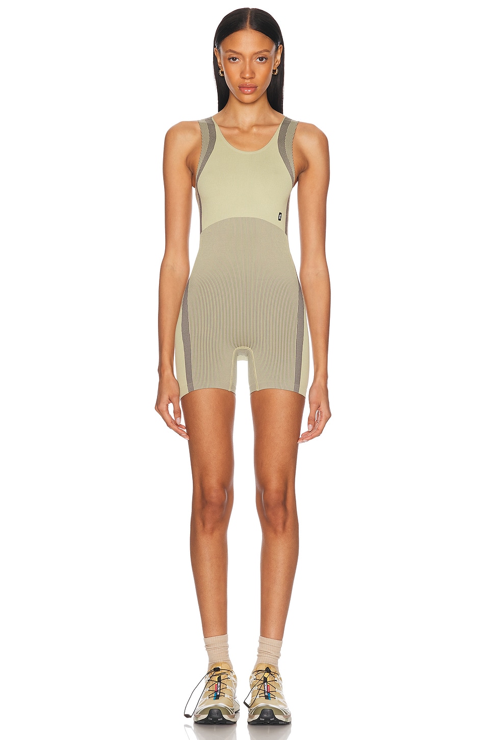 Studio Knit Bodysuit in Olive