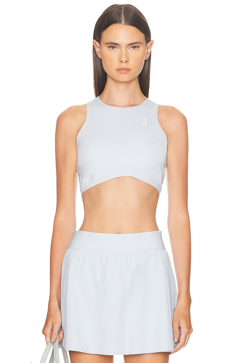 On Court Crop Top In White