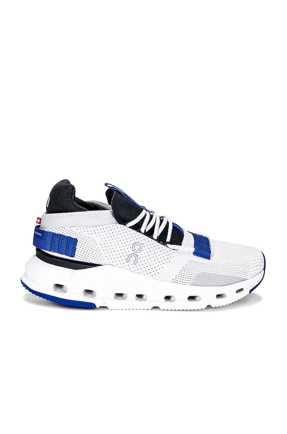 Image 1 of On Cloudnova Sneaker in White & Cobalt