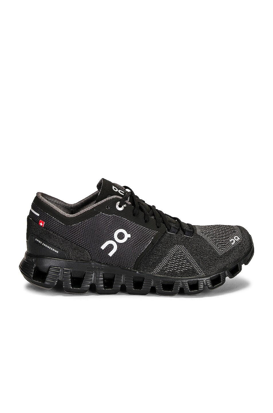 Image 1 of On Cloud X Sneaker in Black & Asphalt