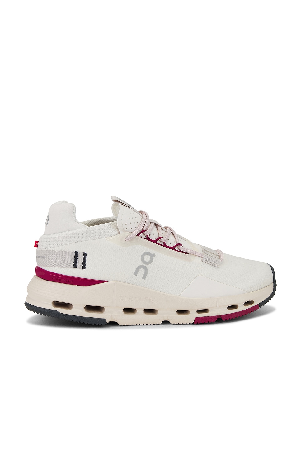 Image 1 of On Cloudnova 2 Sneaker in Ivory & Grenadine