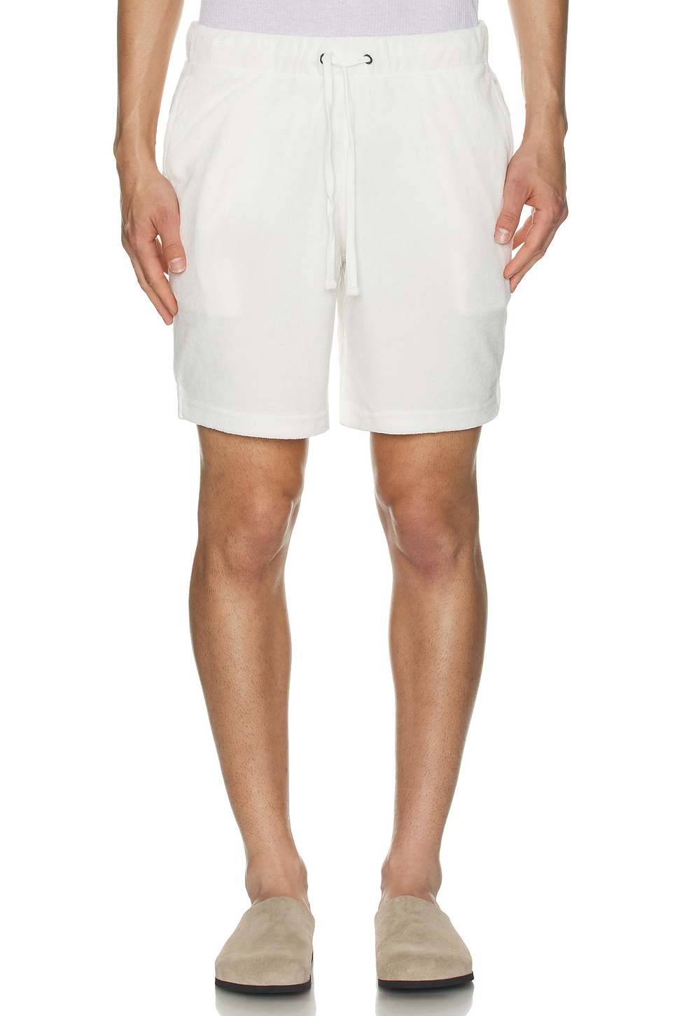 Image 1 of onia Towel Terry Pull-on Short in White