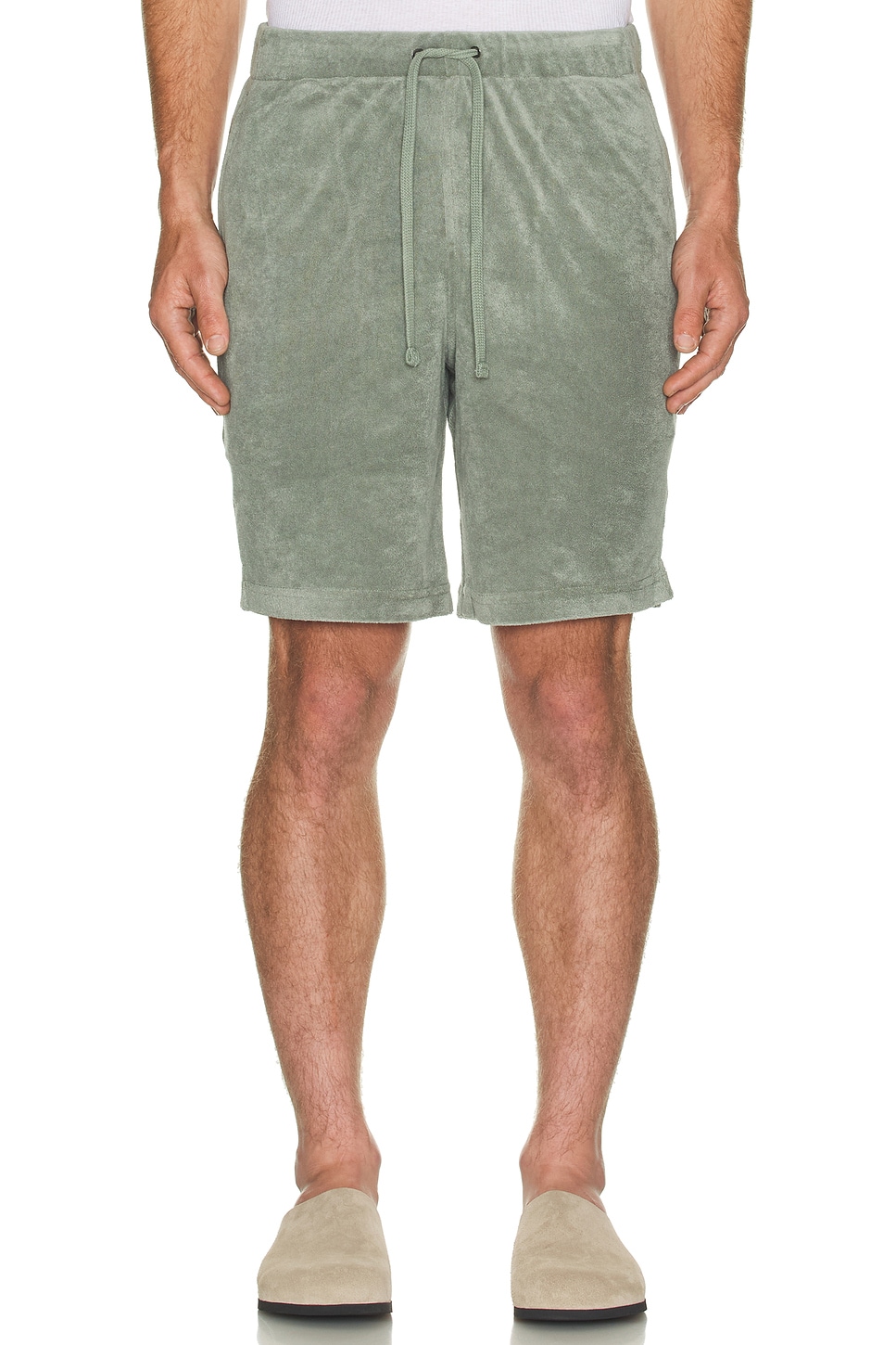 Image 1 of onia Towel Terry Pull-on Short in Sage