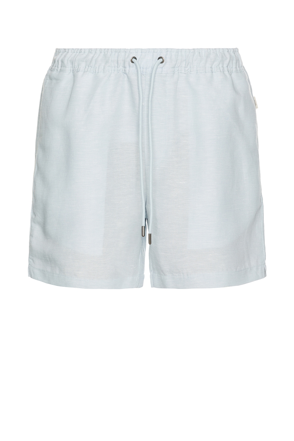 Image 1 of onia Air Linen Pull-On Shorts 6" in Ballad Blue