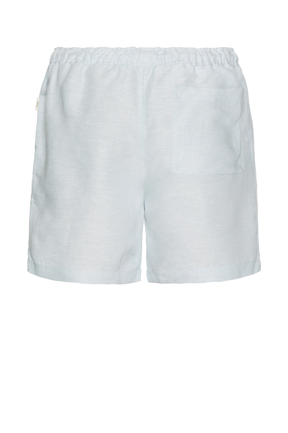 Onia Air Linen Pull-on Shorts 6 In Blue