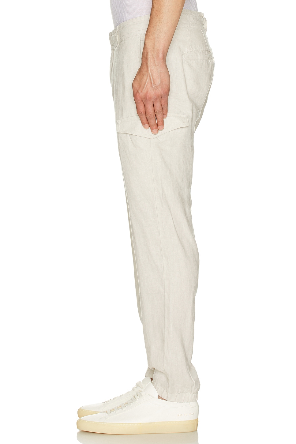 Image 1 of onia Stretch Linen Cargo Jogger in Stone
