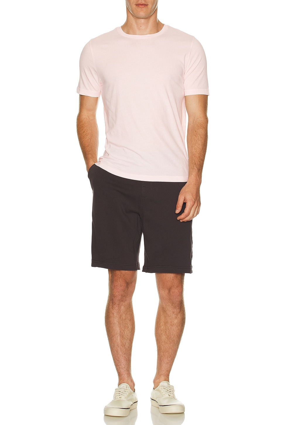 Image 1 of onia Joey Crew Neck Tee in Barely Pink