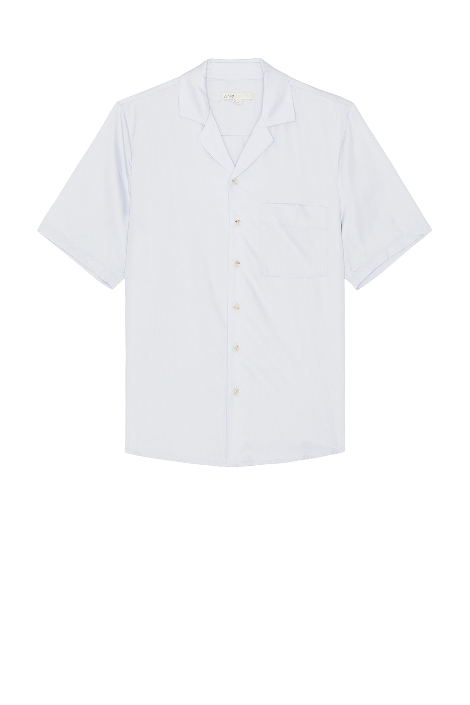 Image 1 of onia Lyocell Vacation Shirt in Soft Sky