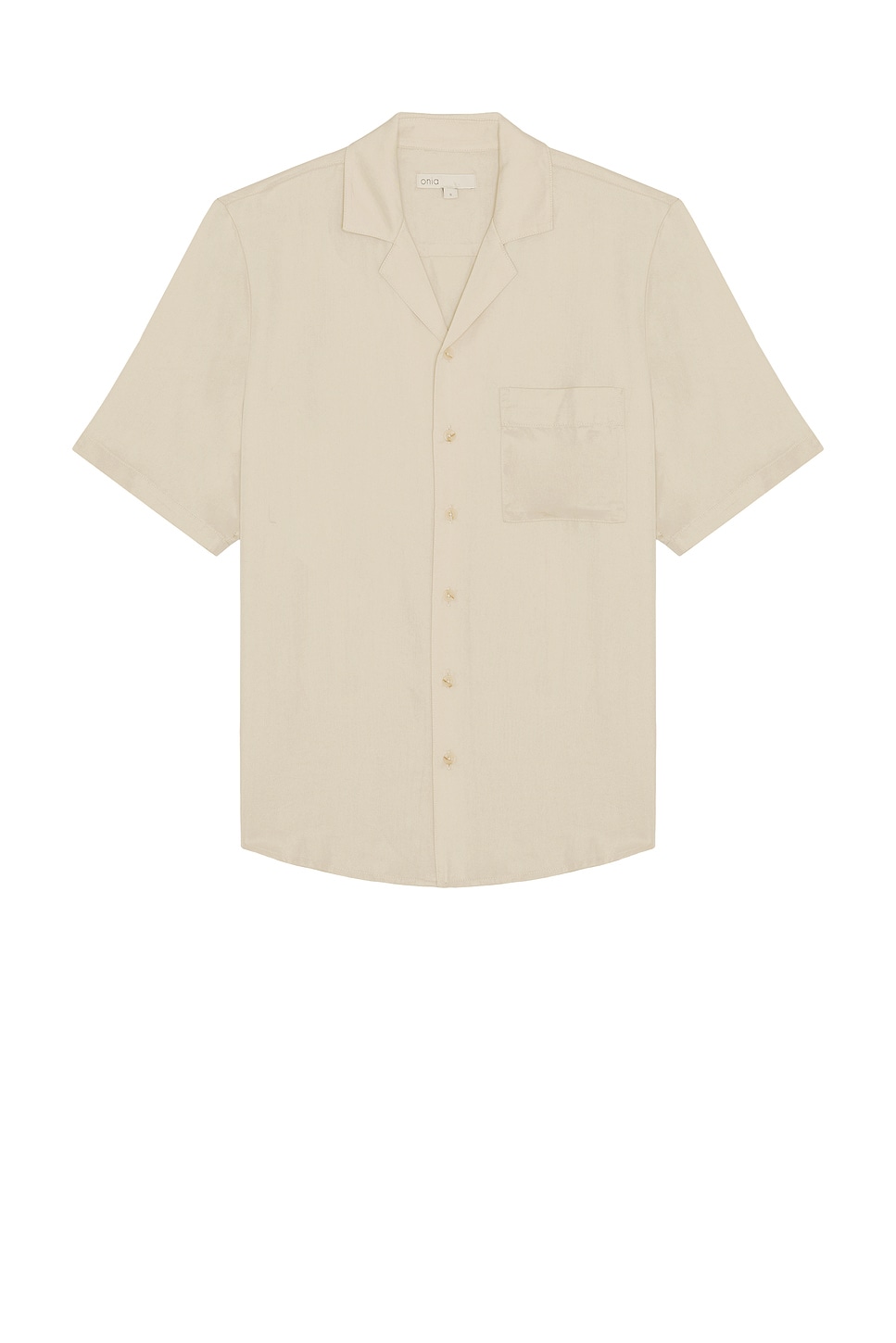 Image 1 of onia Lyocell Vacation Shirt in Stone