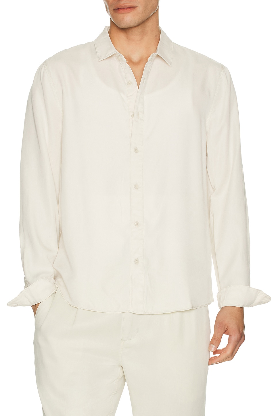 Image 1 of onia Lyocell Overshirt in Stone
