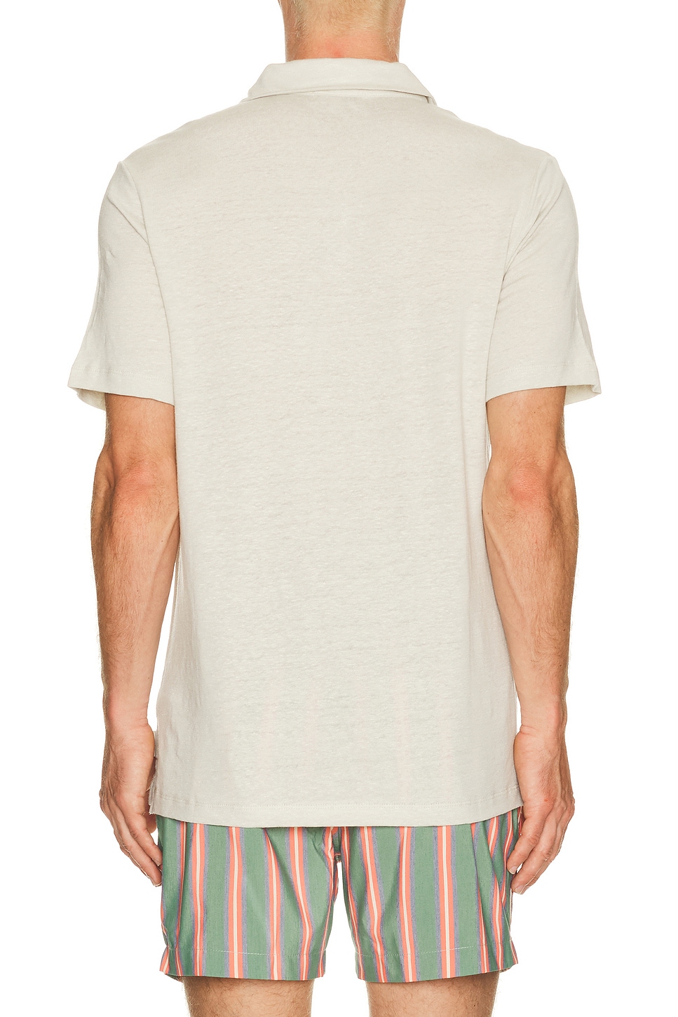onia Shaun Stretch Linen Polo | Thumbnail 2