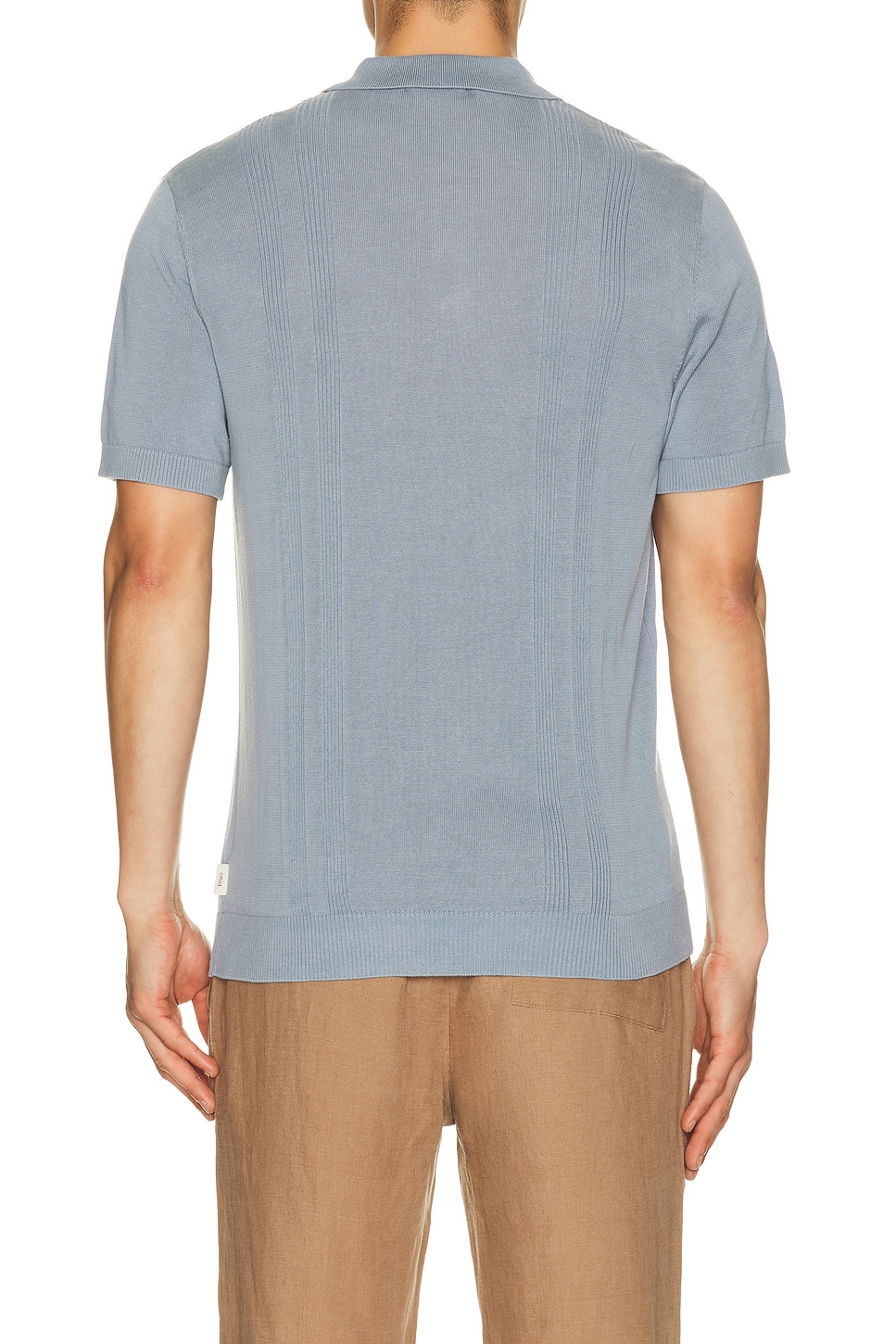 onia Silk Ribbed Knit Polo Shirt | Thumbnail 6 onia Silk Ribbed Knit Polo Shirt | Thumbnail 6