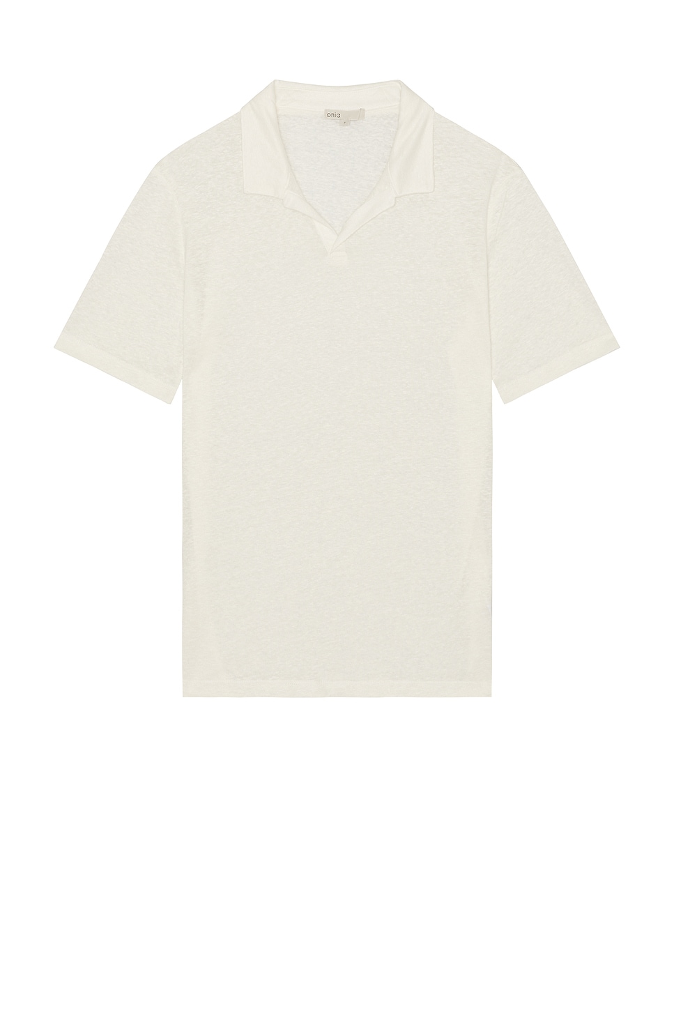 Shaun Linen Polo in White