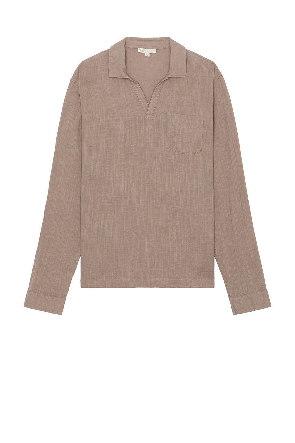 Image 1 of onia Gauze Popover Shirt in Cinder