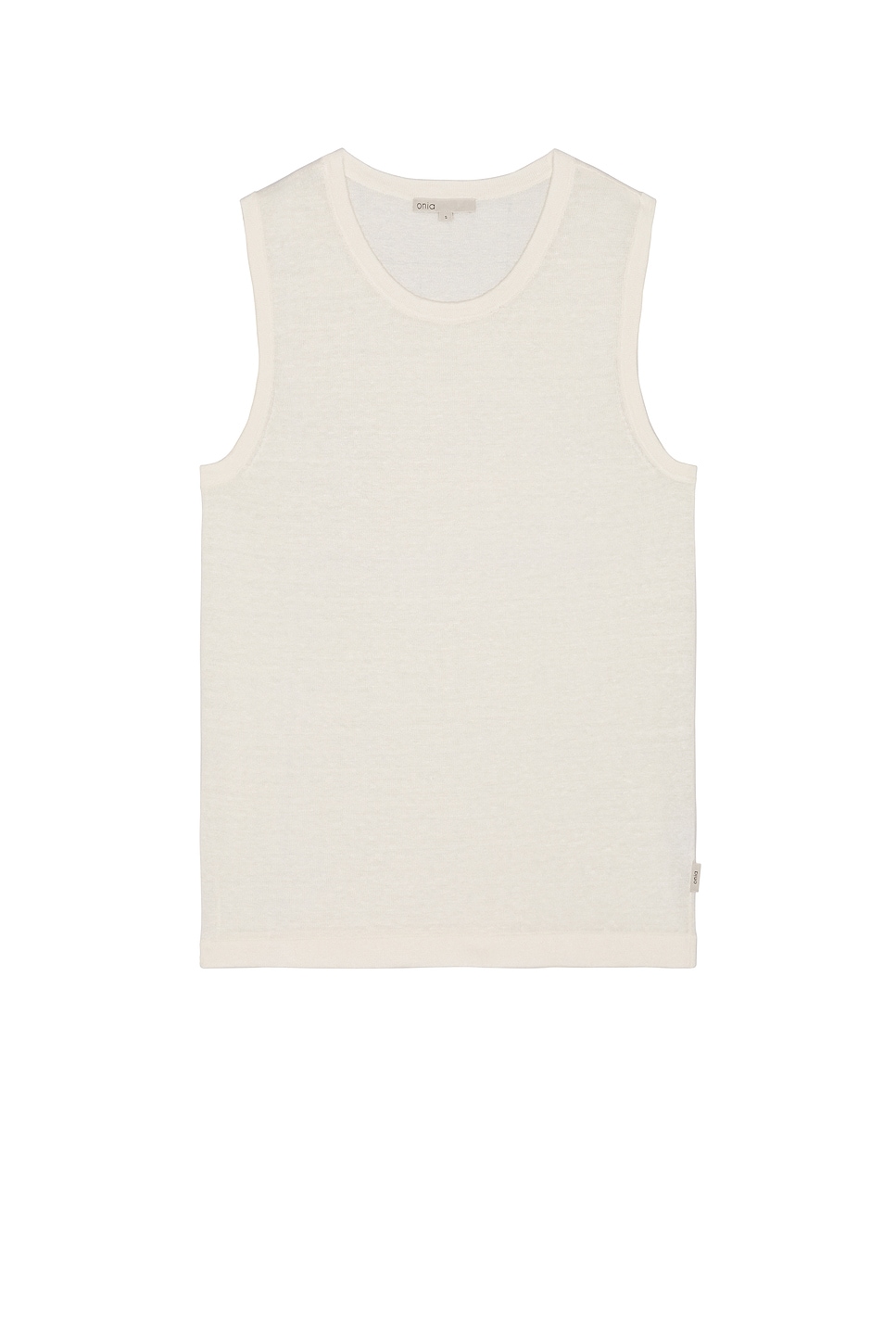 Image 1 of onia Linen Sweater Tank in Egret