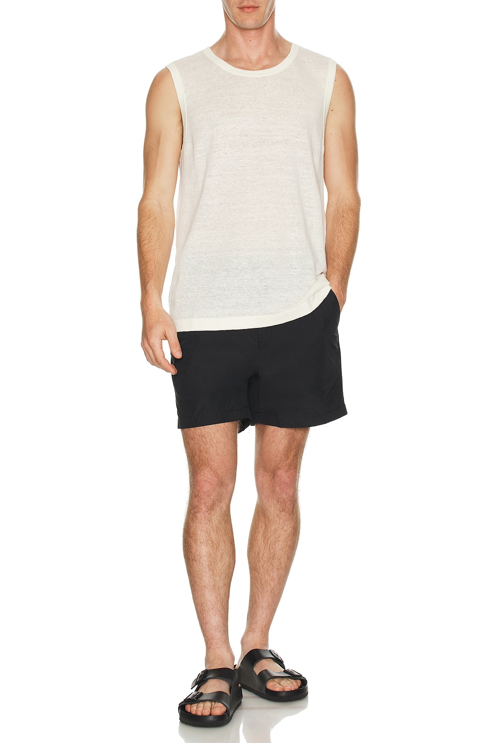 Image 1 of onia Linen Sweater Tank in Egret