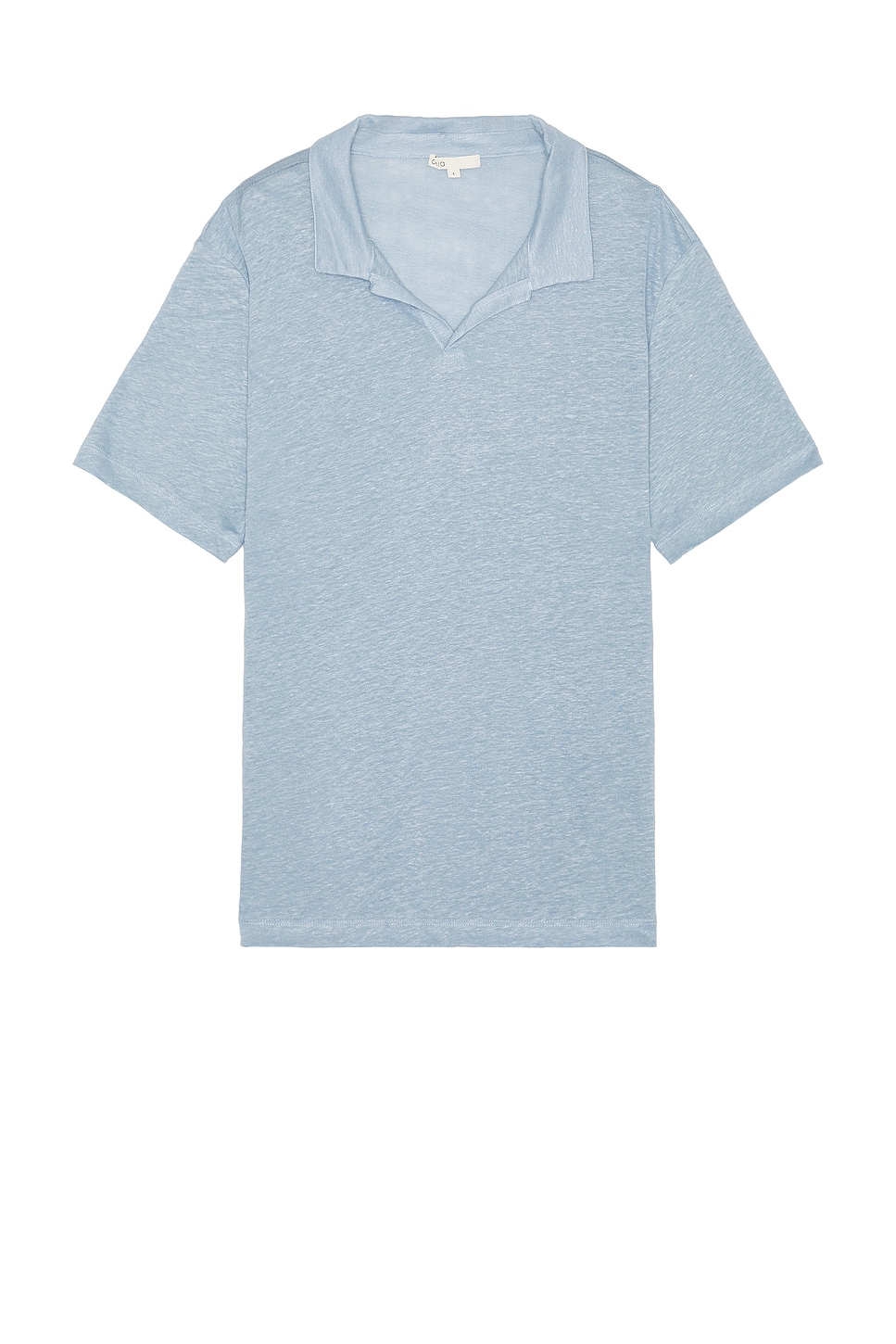 Shaun Linen Polo in Blue