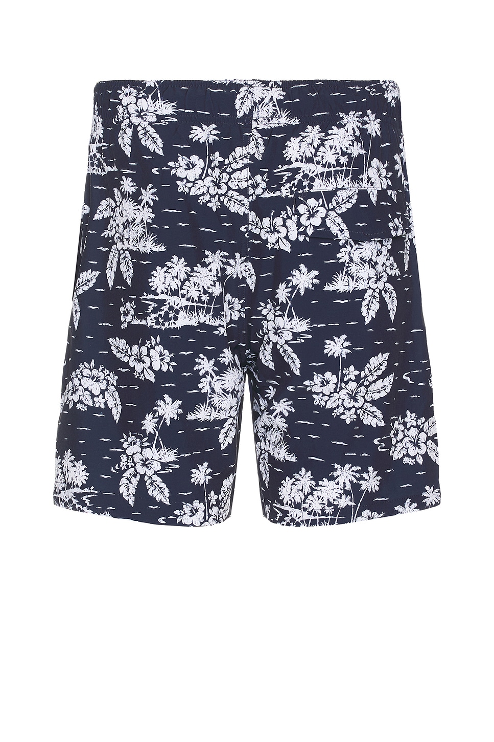 Shop Onia Comfort Lined Swim Trunk In Deep Teal & White