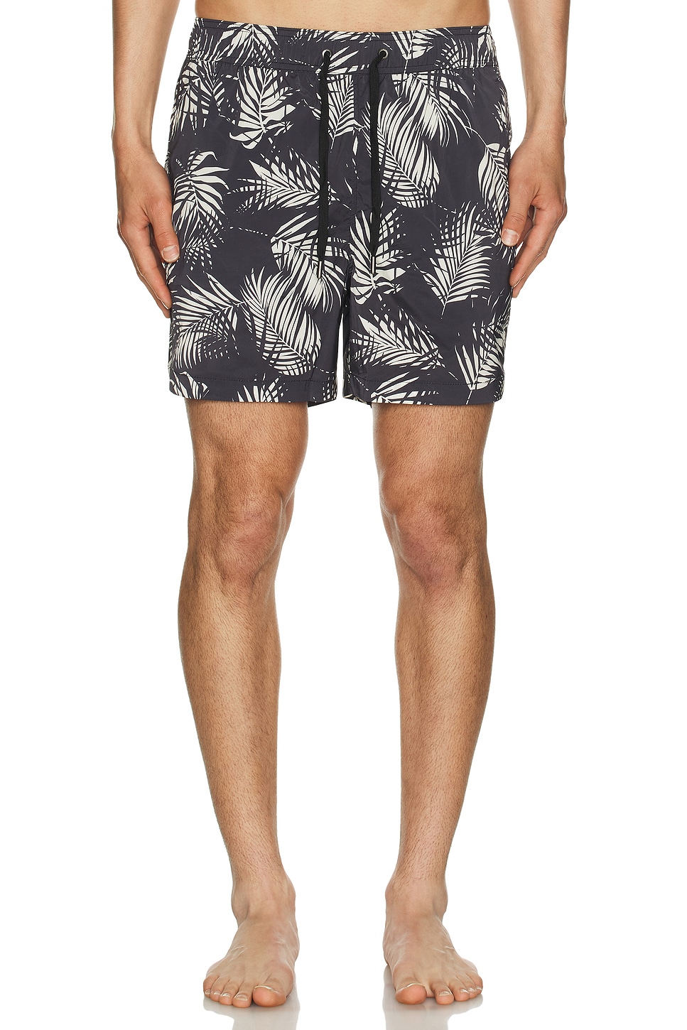 Image 1 of onia Charles 5" Swim Trunk in Black & Off White