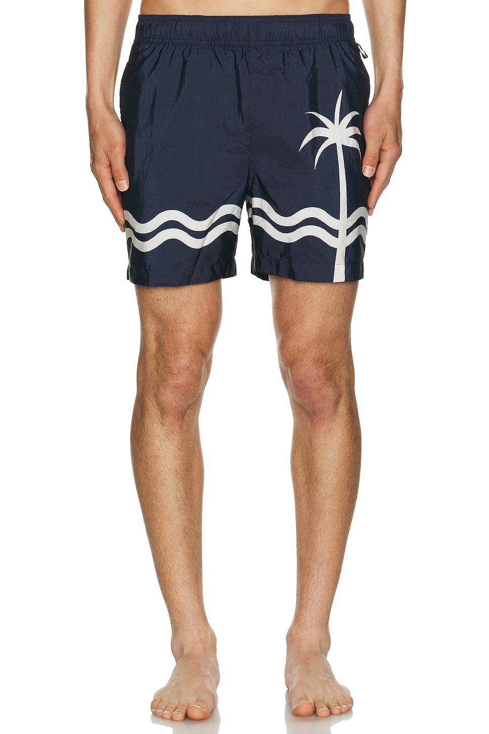 Nylon Crinkle 5" Swim Trunk