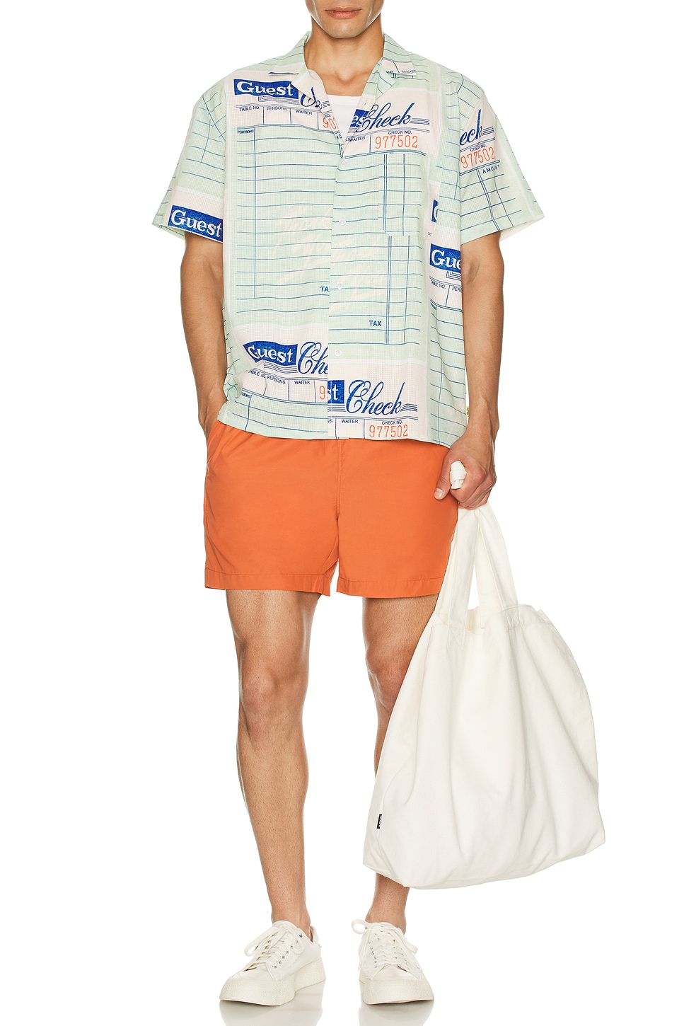 Image 1 of onia Charles 5" Swim Trunk in Orange Coral