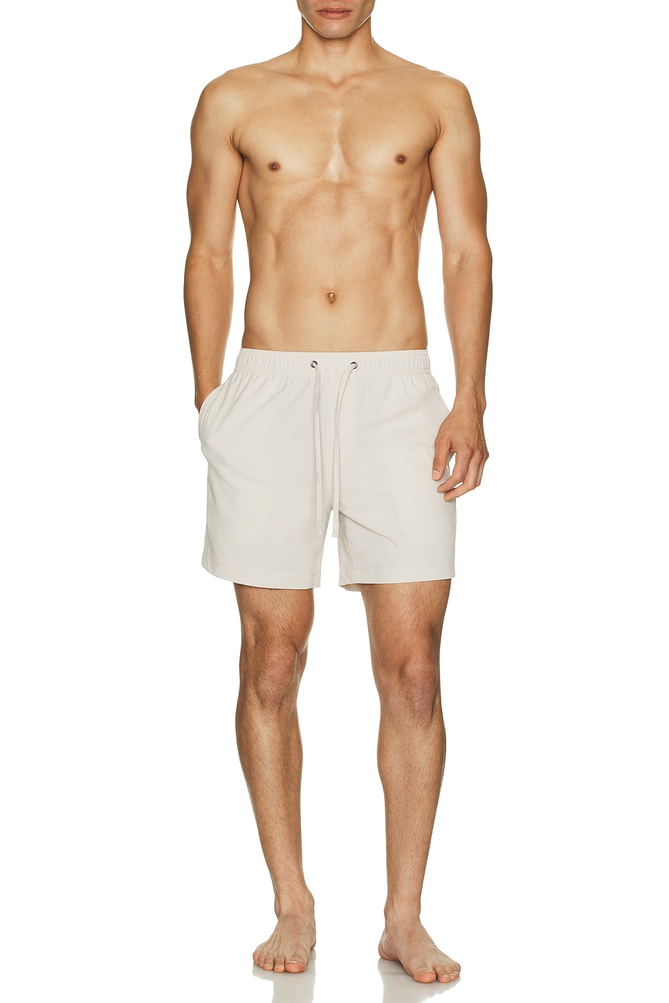 Image 1 of onia Land To Water 6" Shorts in Stone Chambray