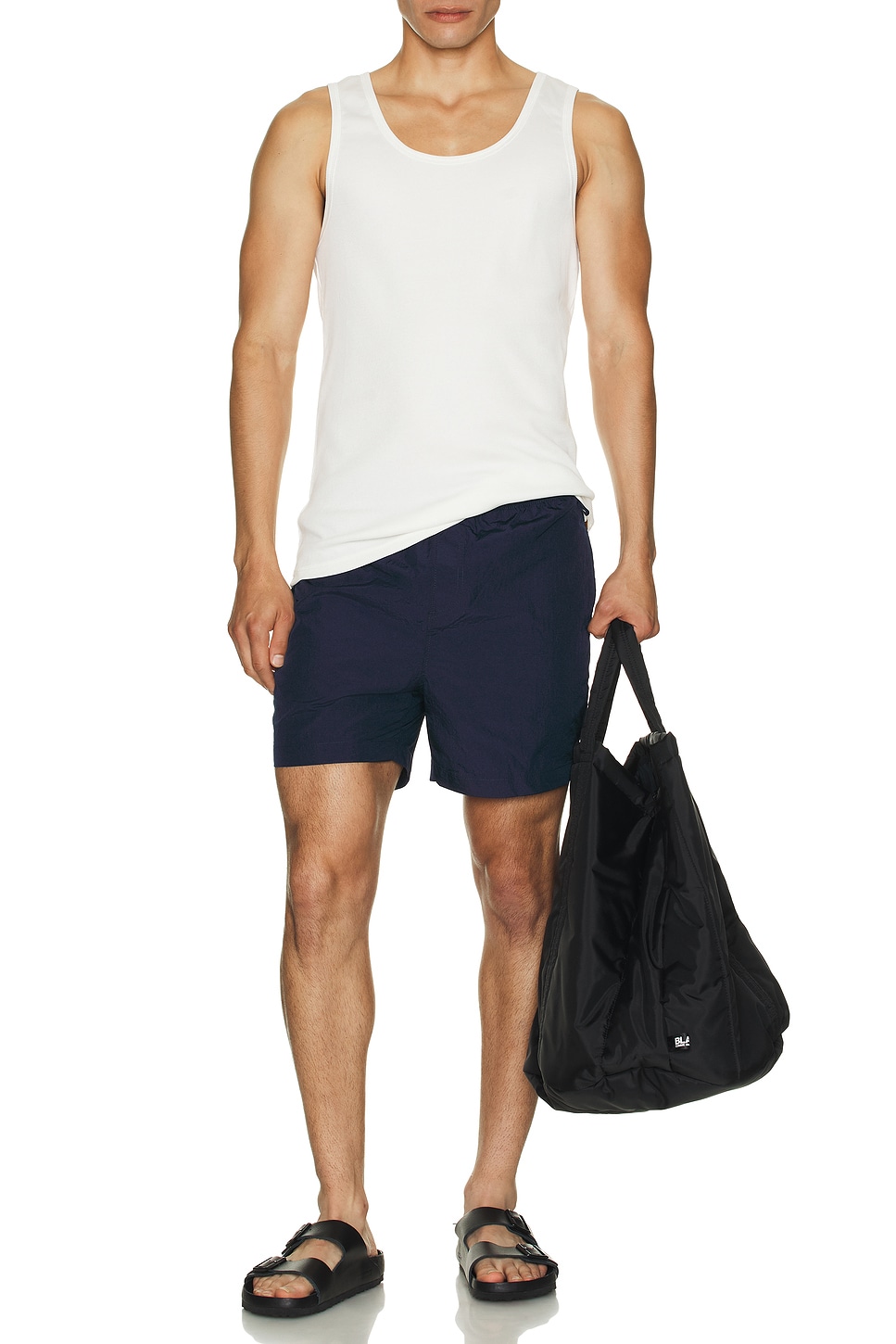 Image 1 of onia Nylon Crinkle 5" Swim Trunk in Deep Navy
