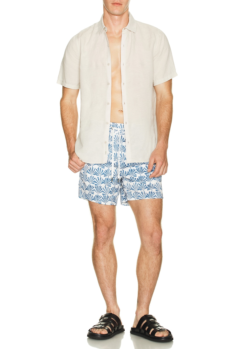 Image 1 of onia Charles 5" Swim Trunks in Dark Blue Multi