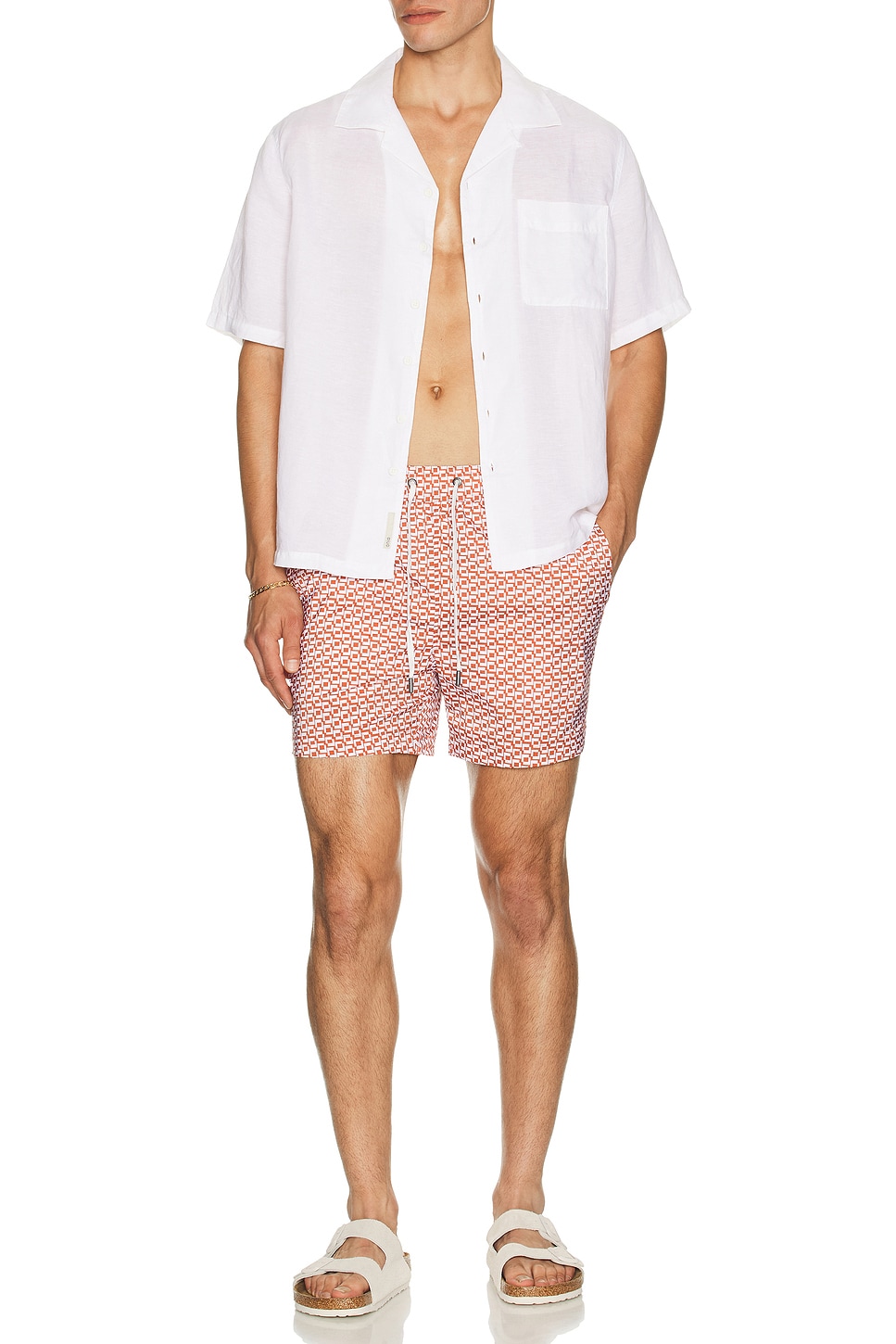Image 1 of onia Charles 5" Swim Trunks in Potters Clay