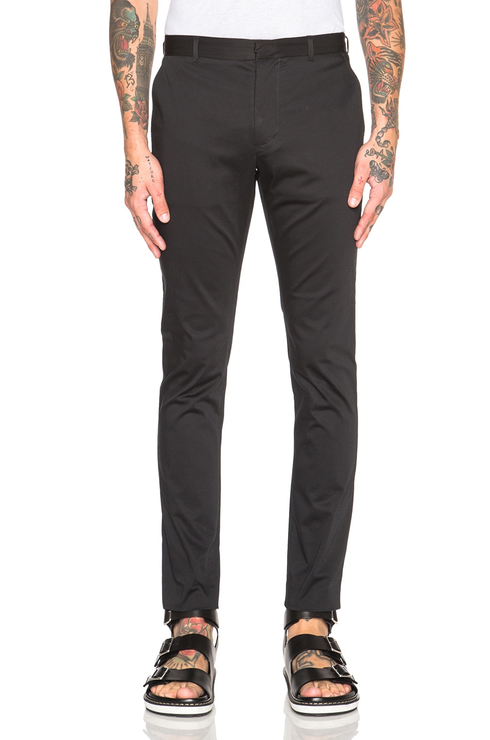 Image 1 of Opening Ceremony Slim Fit Trousers in Black