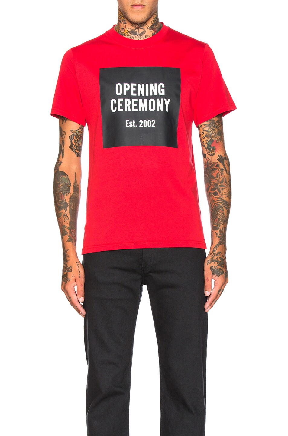 Image 1 of Opening Ceremony Seasonal Color Logo Tee in Cardinal Red