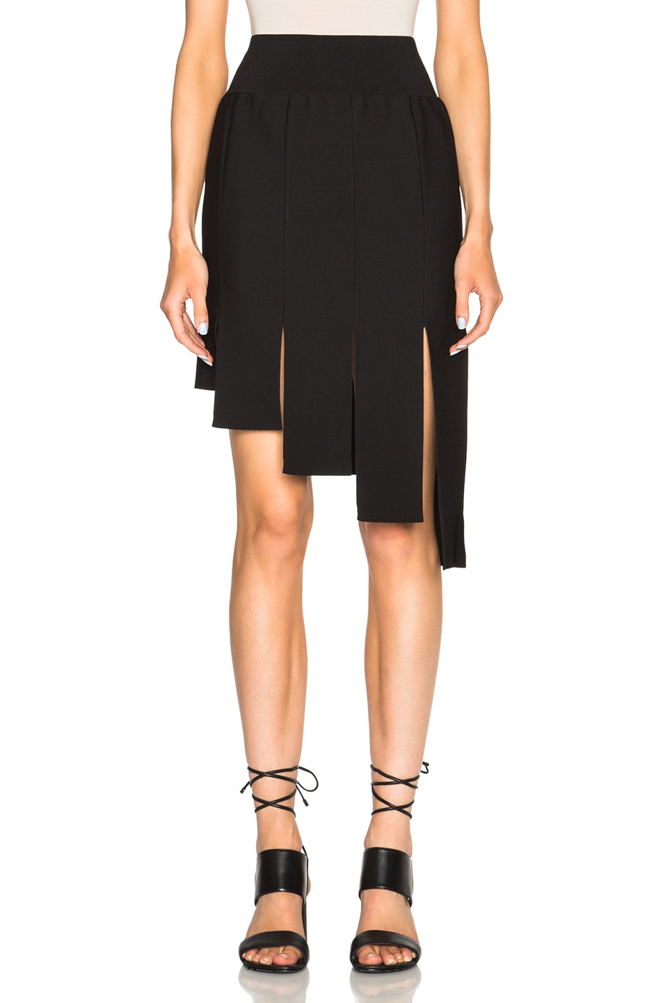 Image 1 of Opening Ceremony Panel Skirt in Black