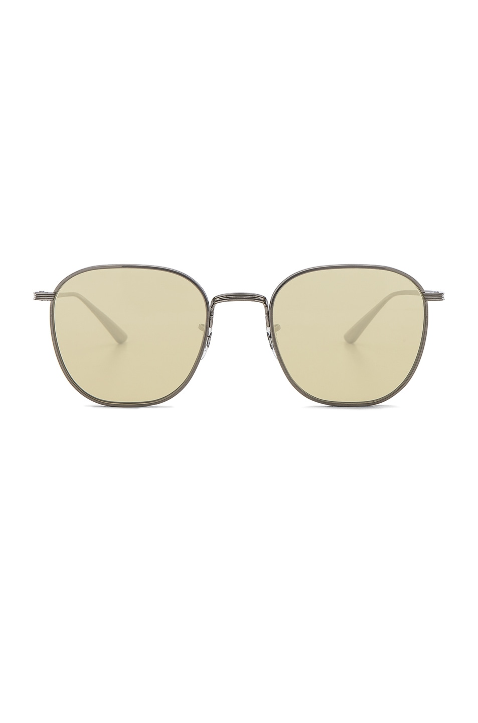 Image 1 of Oliver Peoples x The Row Board Meeting 2 Sunglasses in Brushed Silver & Yellow