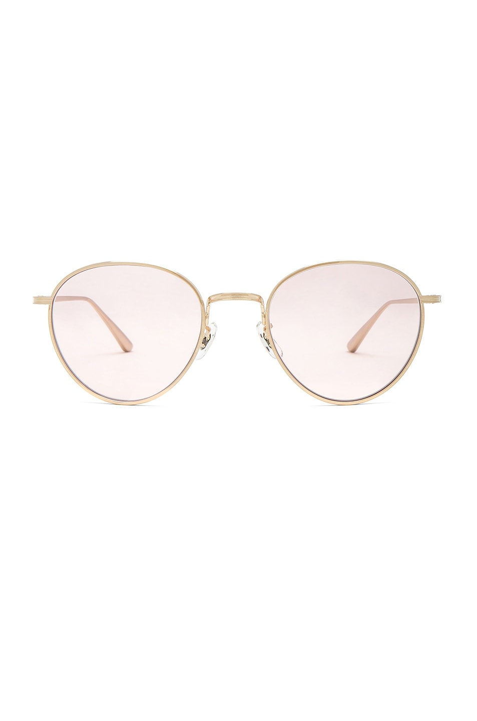 Image 1 of Oliver Peoples x The Row Brownstone 2 Sunglasses in Brushed Gold & Pink Wash