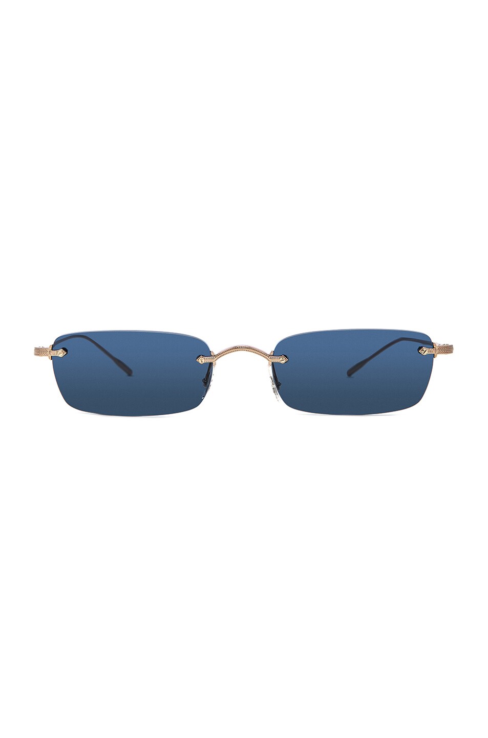 Image 1 of Oliver Peoples Daveigh Sunglasses in Rose Gold & Blue