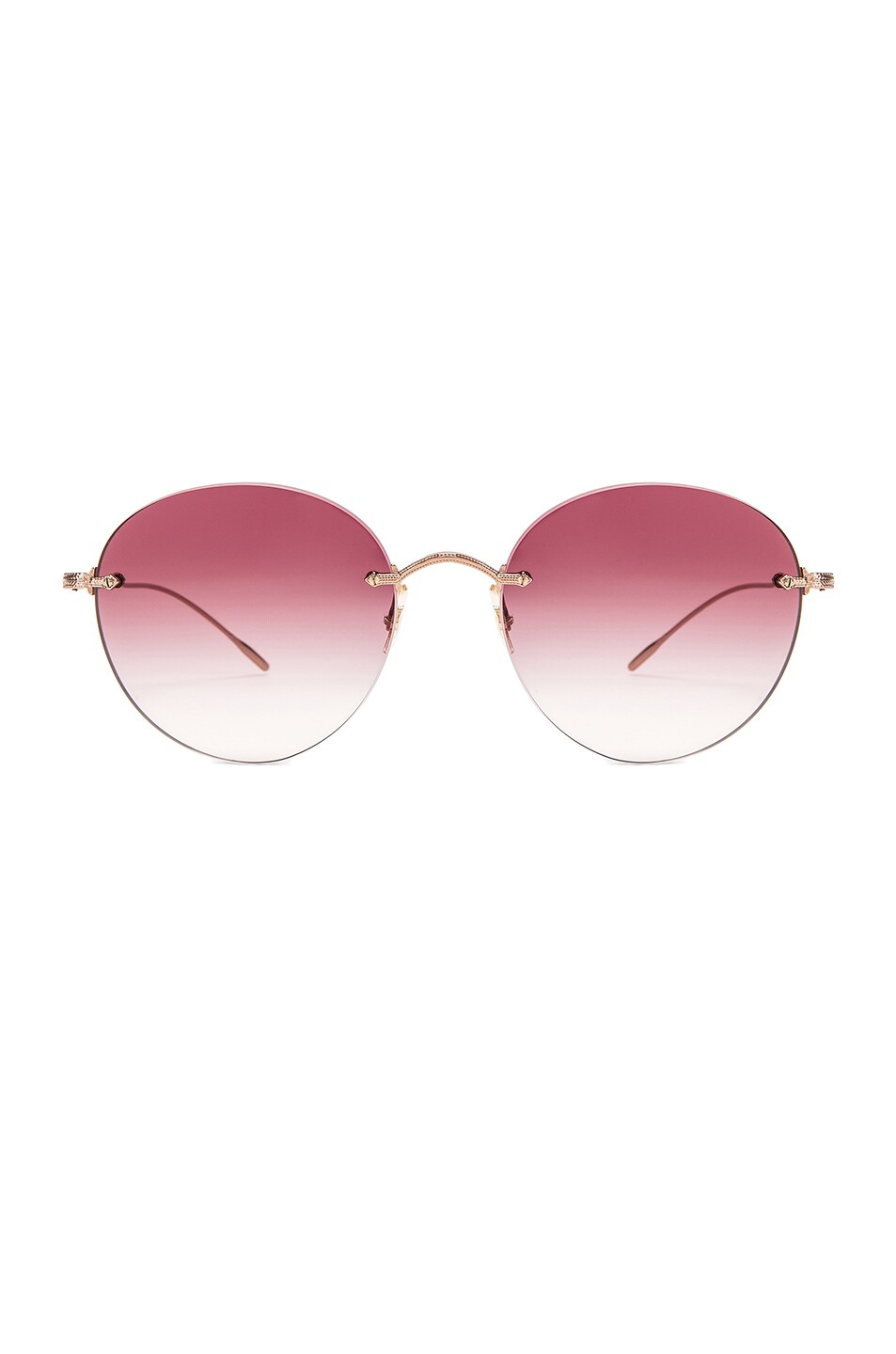 Image 1 of Oliver Peoples Coleina Sunglasses in Rose Gold & Magenta Gradient