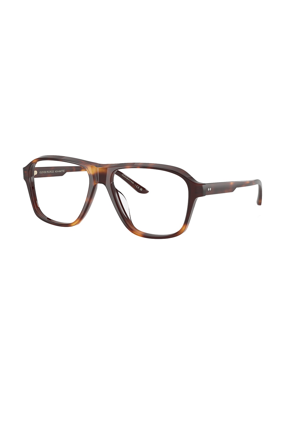 Shop Oliver Peoples X Khaite 1978rx Eyeglasses In Dark Mahogany