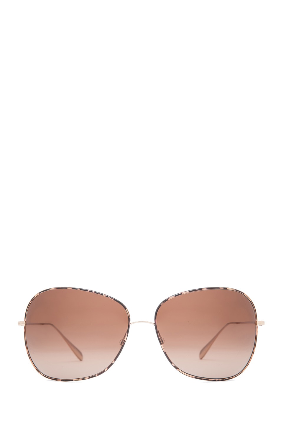 Image 1 of Oliver Peoples Elsie Polarized Sunglasses in Dark Tortoise Brown