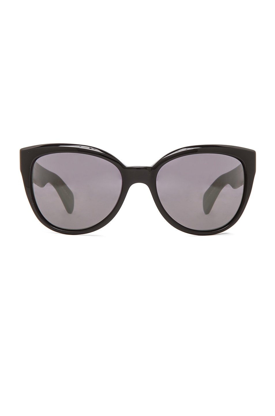 Image 1 of Oliver Peoples Custom Abrie Sunglasses in Black & Caviar Mirror