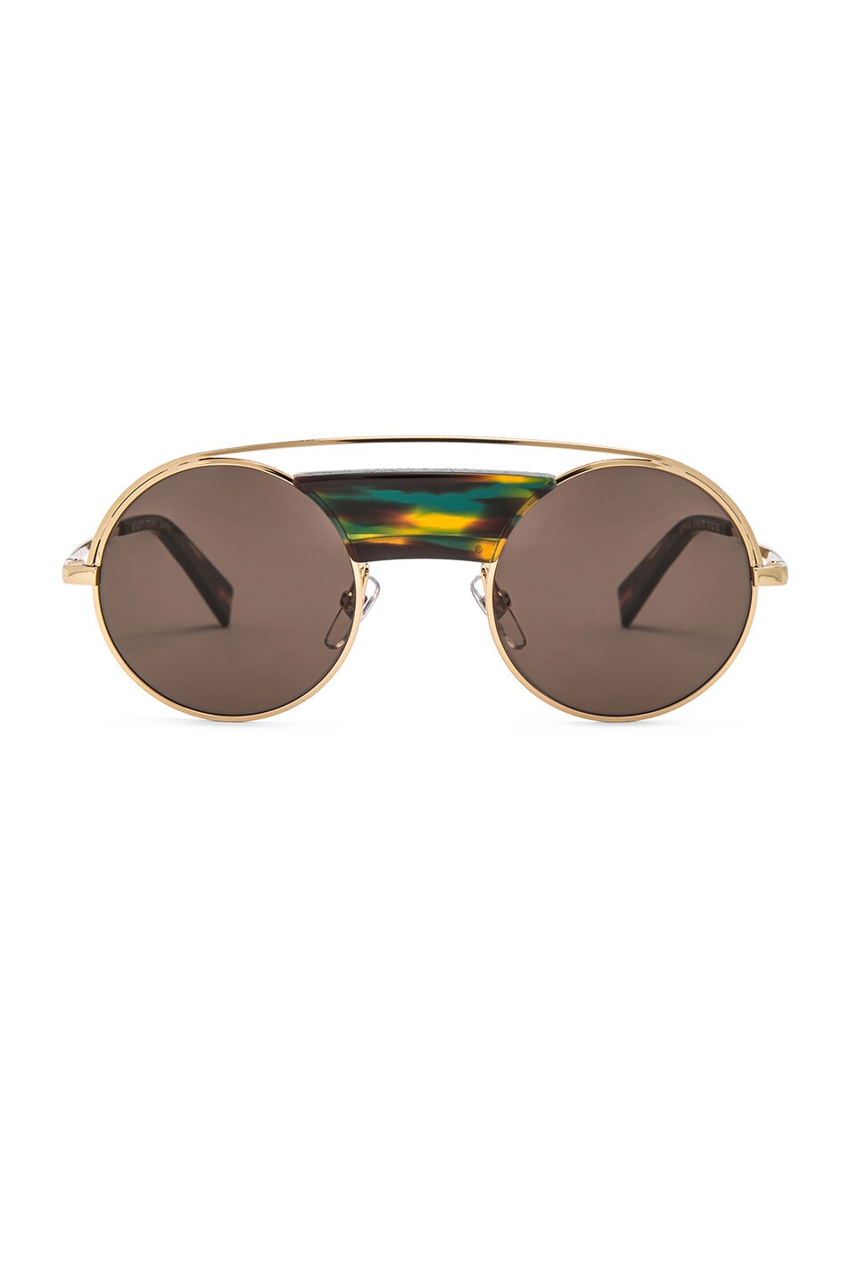 Image 1 of Oliver Peoples x Alain Mikli Round Sunglasses in Gold & Multi