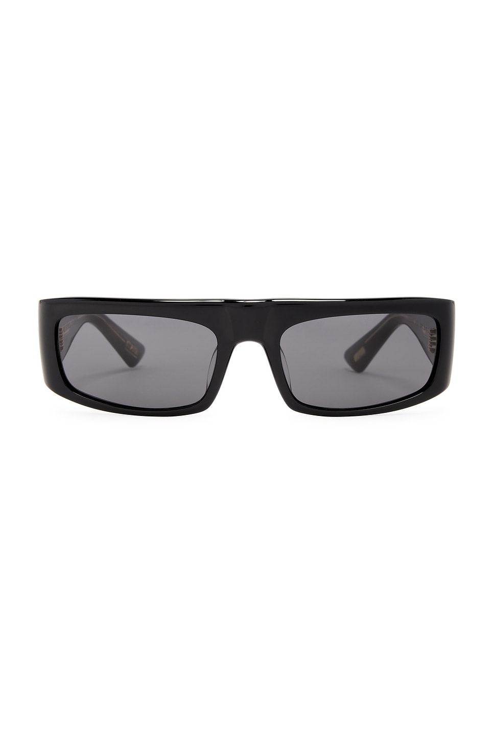 X Khaite 1979c Rectangle Sunglasses in Black