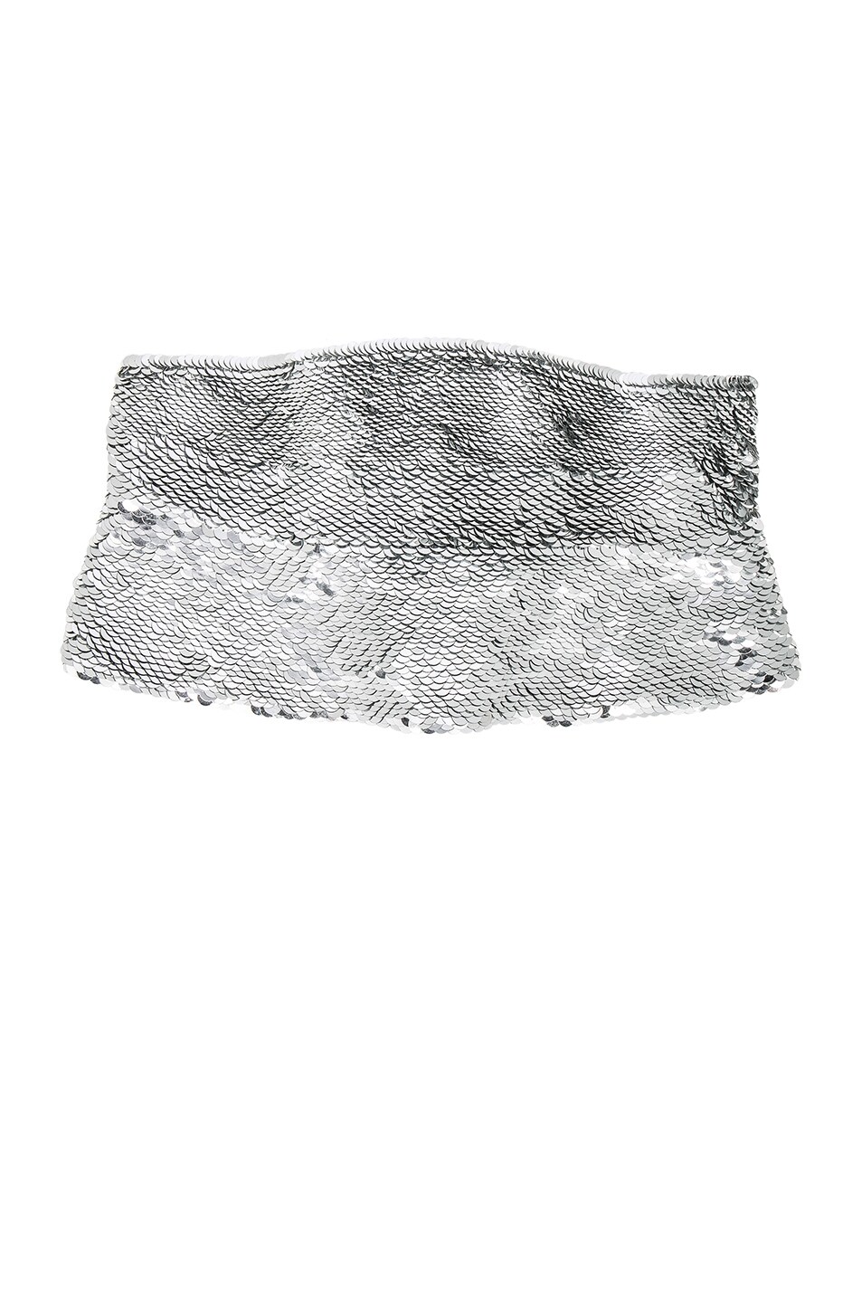 Image 1 of Oscar de la Renta Sequined Belt in Silver