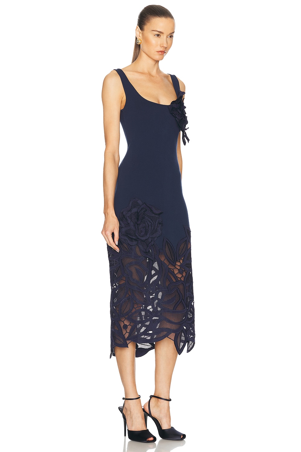 OSCAR DE LA RENTA LONG KNIT DRESS