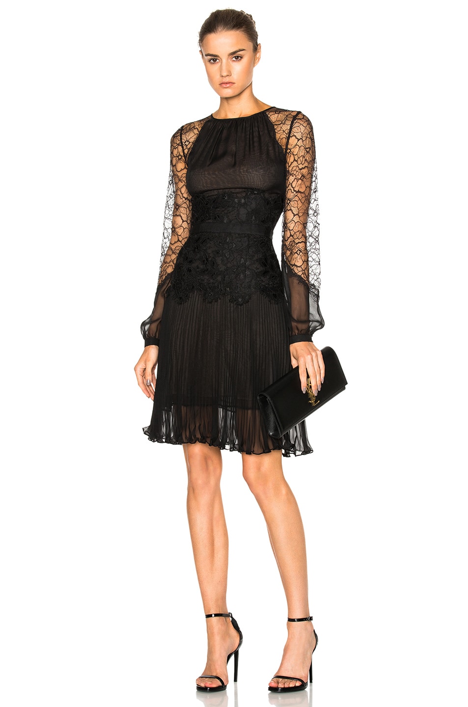 Image 1 of Oscar de la Renta Lace Dress in Black