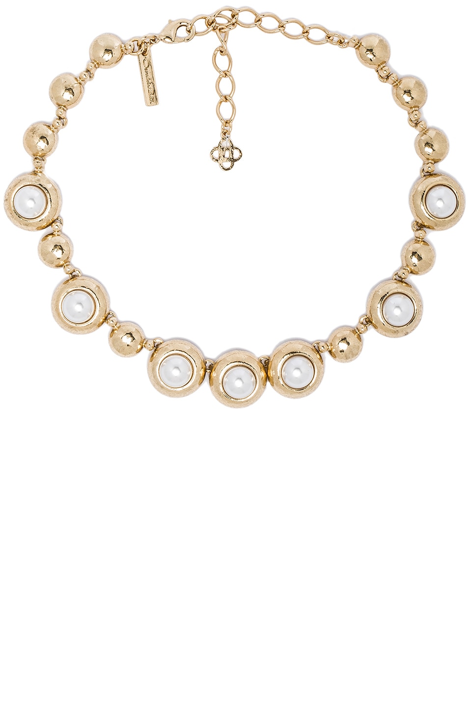 Image 1 of Oscar de la Renta Pearl Necklace in Light Gold