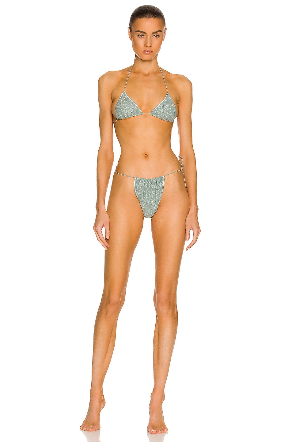 Image 1 of Oseree Shine Microkini Bikini in Crystal